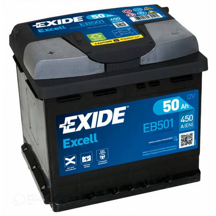 Exide Excell EB501  12V 50Ah