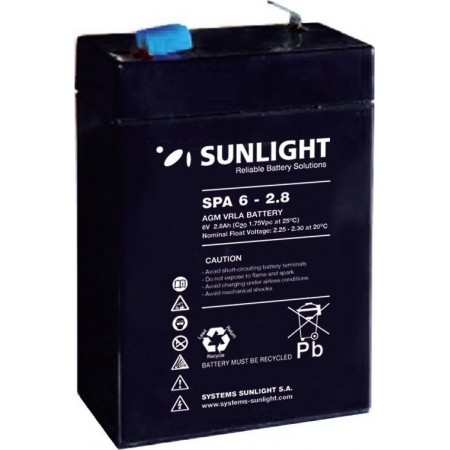 Sunlight SPA 6-2.8 6V 2.8Ah