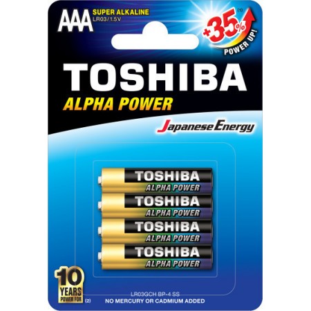 Toshiba Alpha  LR03GCH BP-4 AAA
